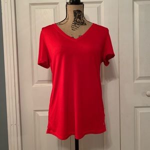 Red V-Neck Tee